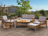 Rudland Acacia Wood 4-Seater Garden Lounge Set