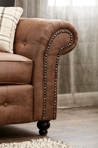 Sunningdale Faux Leather Armchair - Simple.furniture