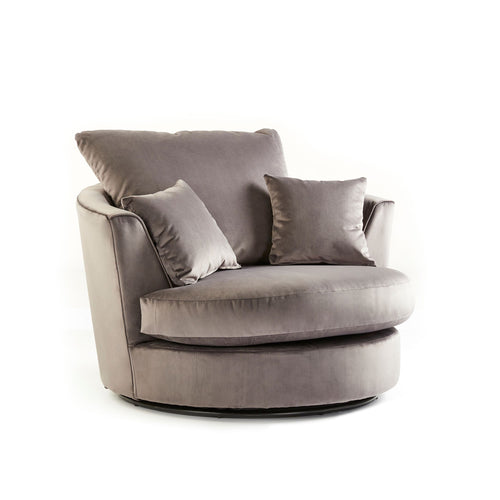 Belvedere Soft Velvet Swivel Chair - Simple.furniture