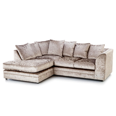 Tarriro Crushed Velvet Corner Sofa. Shop Simple.furniture.